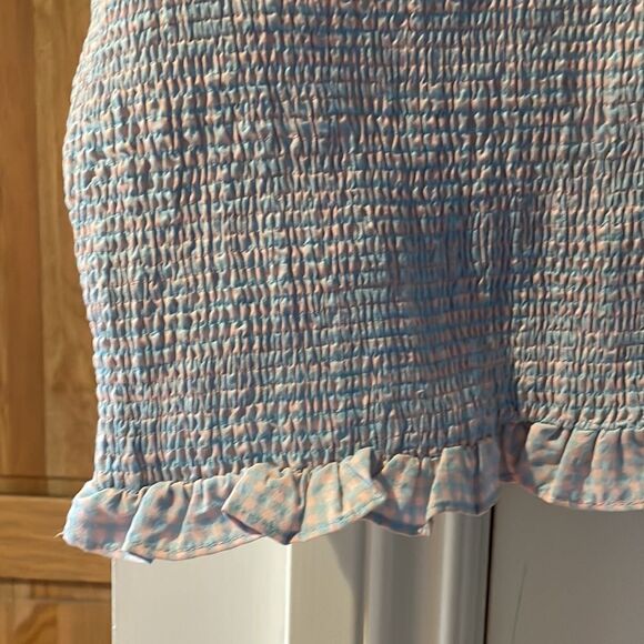 Blanknyc gingham smocked crop camisole in sweet escape XL NWT - Picture 6 of 9